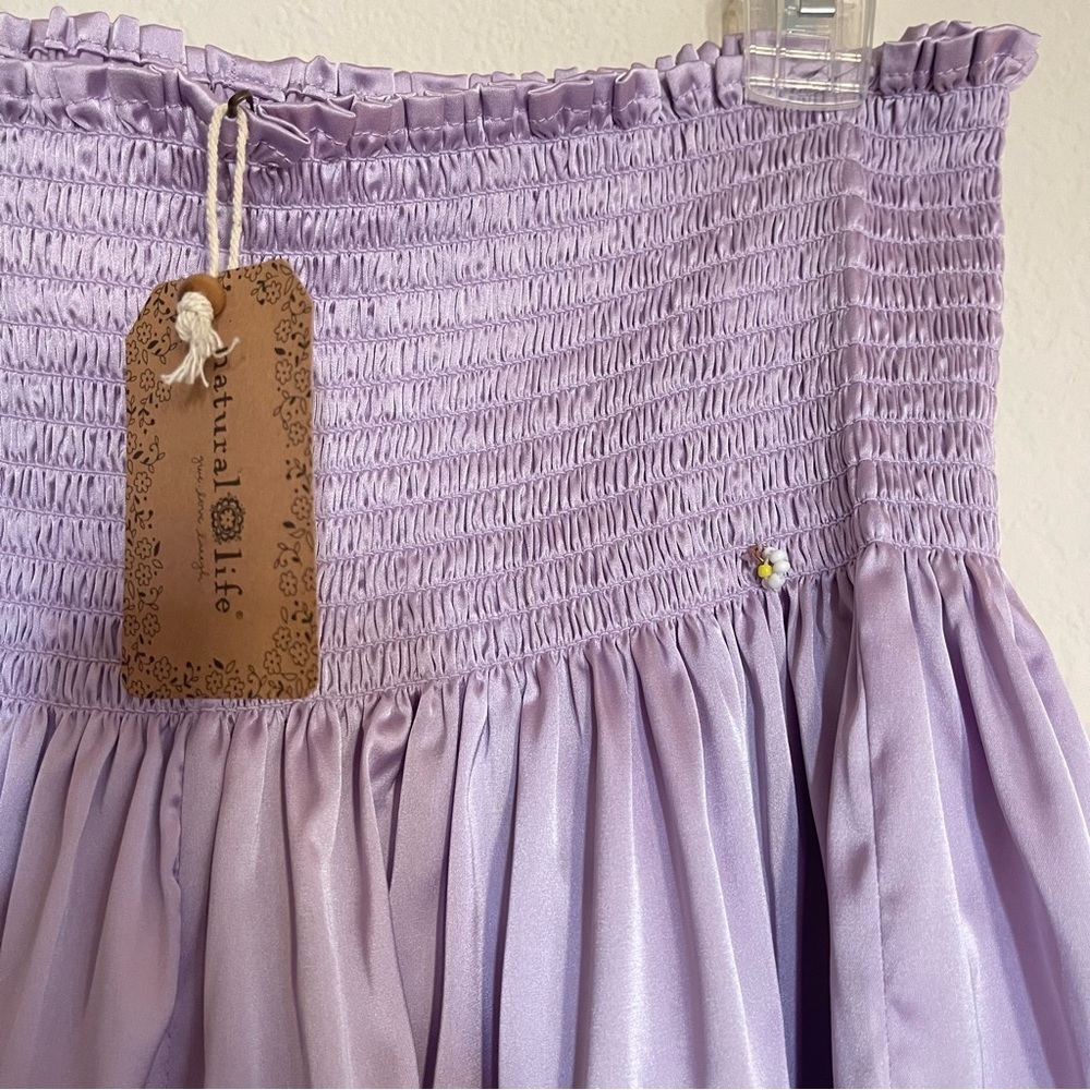 Natural Life Daisy Smocked Shorts Lavender Size M - Picture 2 of 14